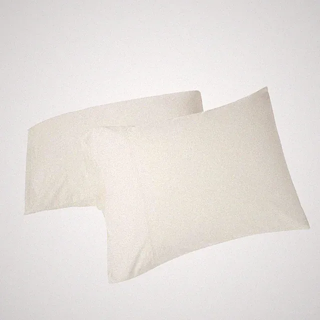 Coyuchi Classic Sateen Pillowcase Set Standard/Queen Undyed 100 Gots Certified