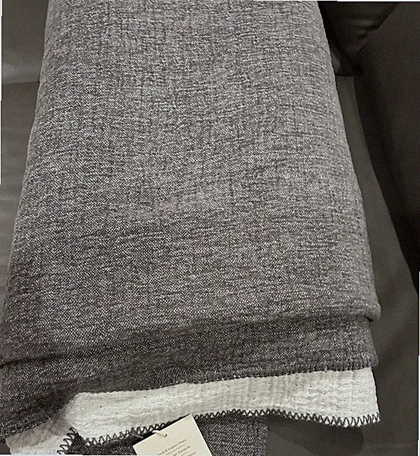 Coyuchi Cozy Cotton Full Queen Organic Blanket Charcoal Made In Germany HS $398
