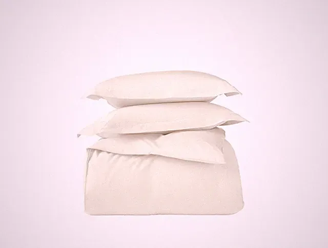 Coyuchi Organic Sateen Duvet Cover Set, Undyed, King, 100% GOTS Certified Cot...