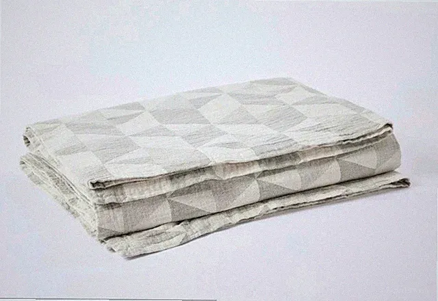 COYUCHI Pismo Organic Cotton Full/Queen Size Blanket, Cypress