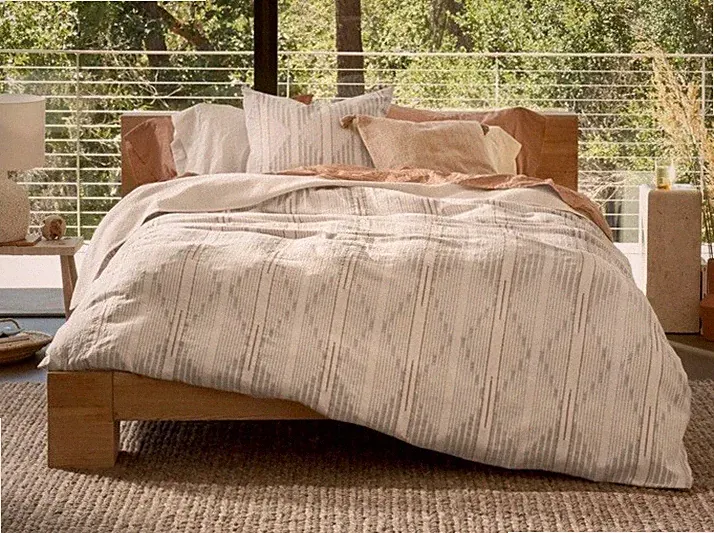 NWOT $398 COYUCHI Morelia Organic Cotton DUVET COVER Harvest KING