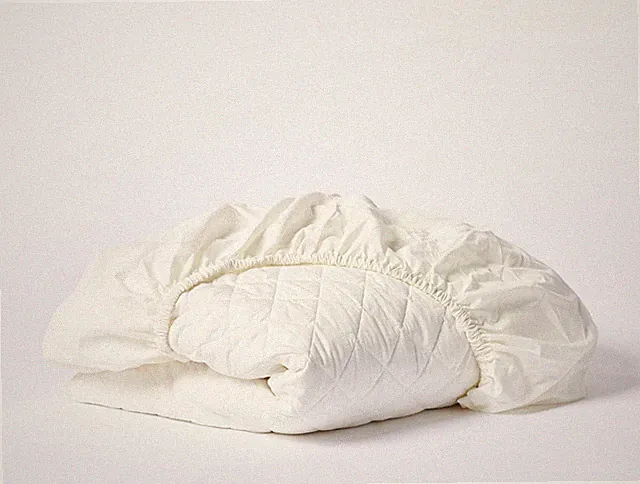 Organic Cotton Mattress Pad, Twin, Soft Cotton Mattress Cover, White